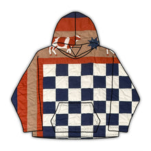 Load image into Gallery viewer, Checkerboard Cow Quilt *DENIM SLEEVES*
