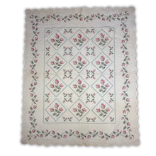 Load image into Gallery viewer, Floral Cross Stitch Quilt