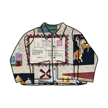 Load image into Gallery viewer, Postcard Quilt (Denim Sleeves/Collar/Hood)