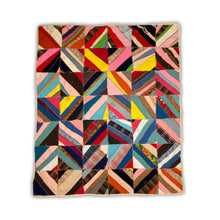 Load image into Gallery viewer, Strip Pieced Squares Quilt