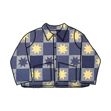 Load image into Gallery viewer, 8 Point Star Checkerboard Quilt