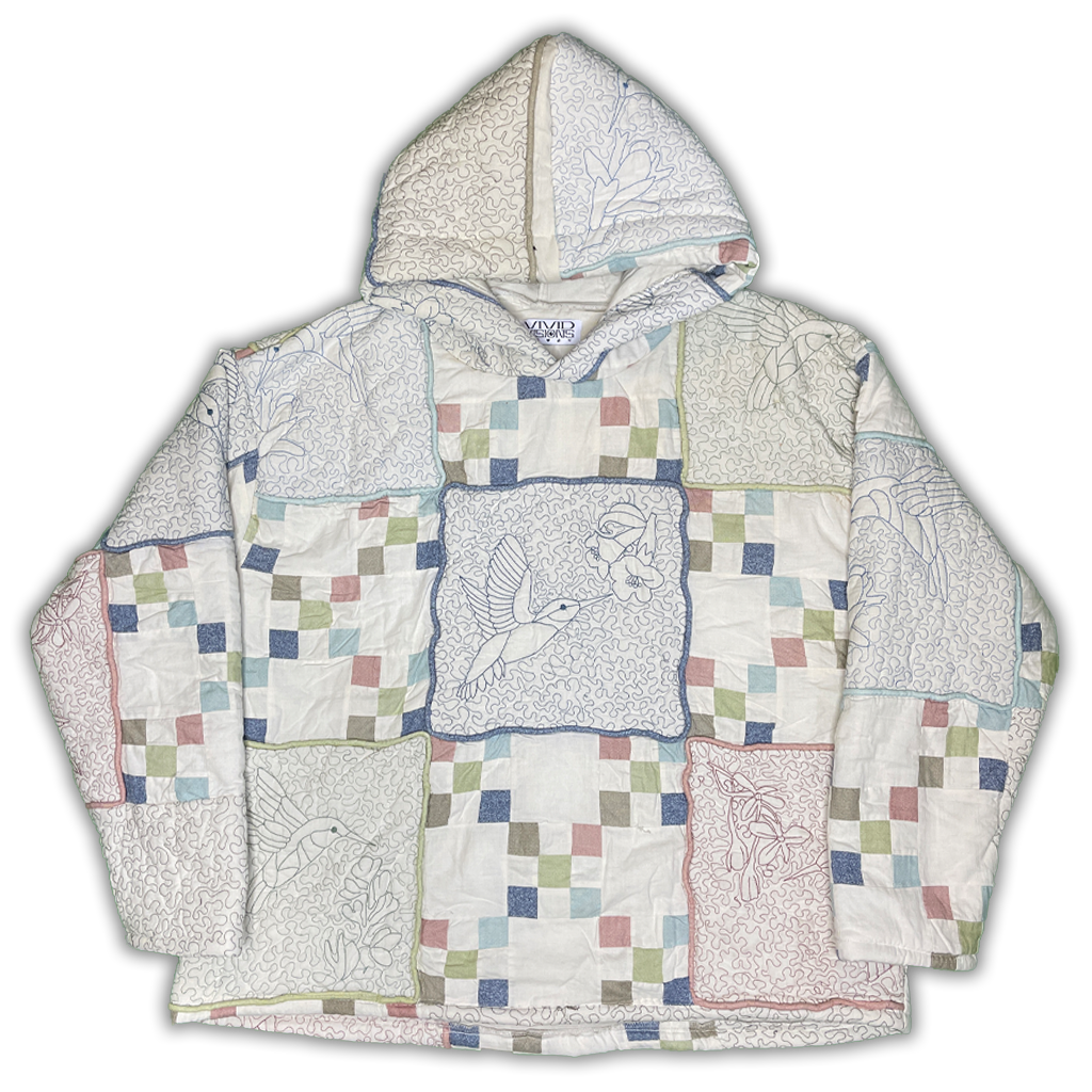 QUILTED PATCHWORK HOODIE