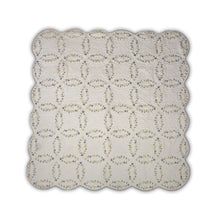 Load image into Gallery viewer, Embroidered Floral Wholecloth Quilt
