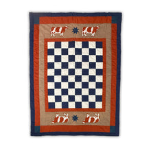Load image into Gallery viewer, Checkerboard Cow Quilt *DENIM SLEEVES*
