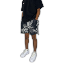 Load image into Gallery viewer, Gray Paisley Blanket Shorts
