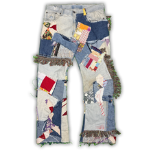 Load image into Gallery viewer, Distressed Patchwork Denim 34 x 34
