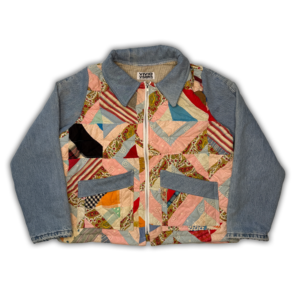 Denim Quilt Jacket M