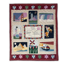 Load image into Gallery viewer, Postcard Quilt (Denim Sleeves/Collar/Hood)
