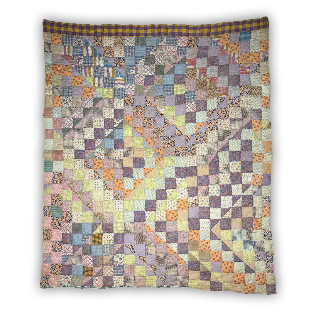 Scrappy Checkerboard Quilt