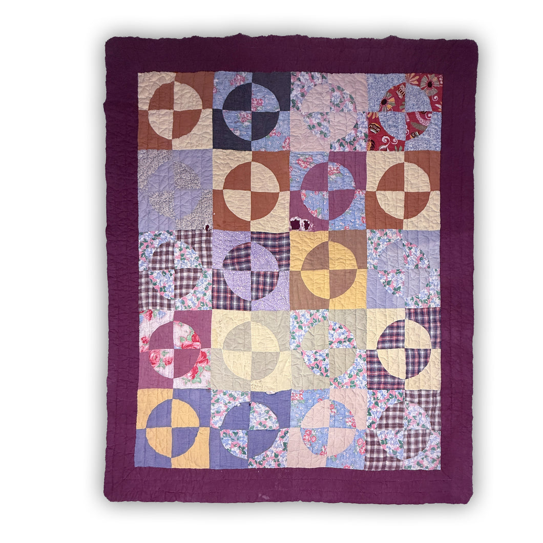 Drunkard's Path Quilt