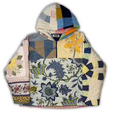 Load image into Gallery viewer, &quot;What The?&quot; Quarter Zip Quilt Hoodie
