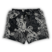 Load image into Gallery viewer, Gray Paisley Blanket Shorts

