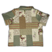 Load image into Gallery viewer, Collared Quilt Shirt S
