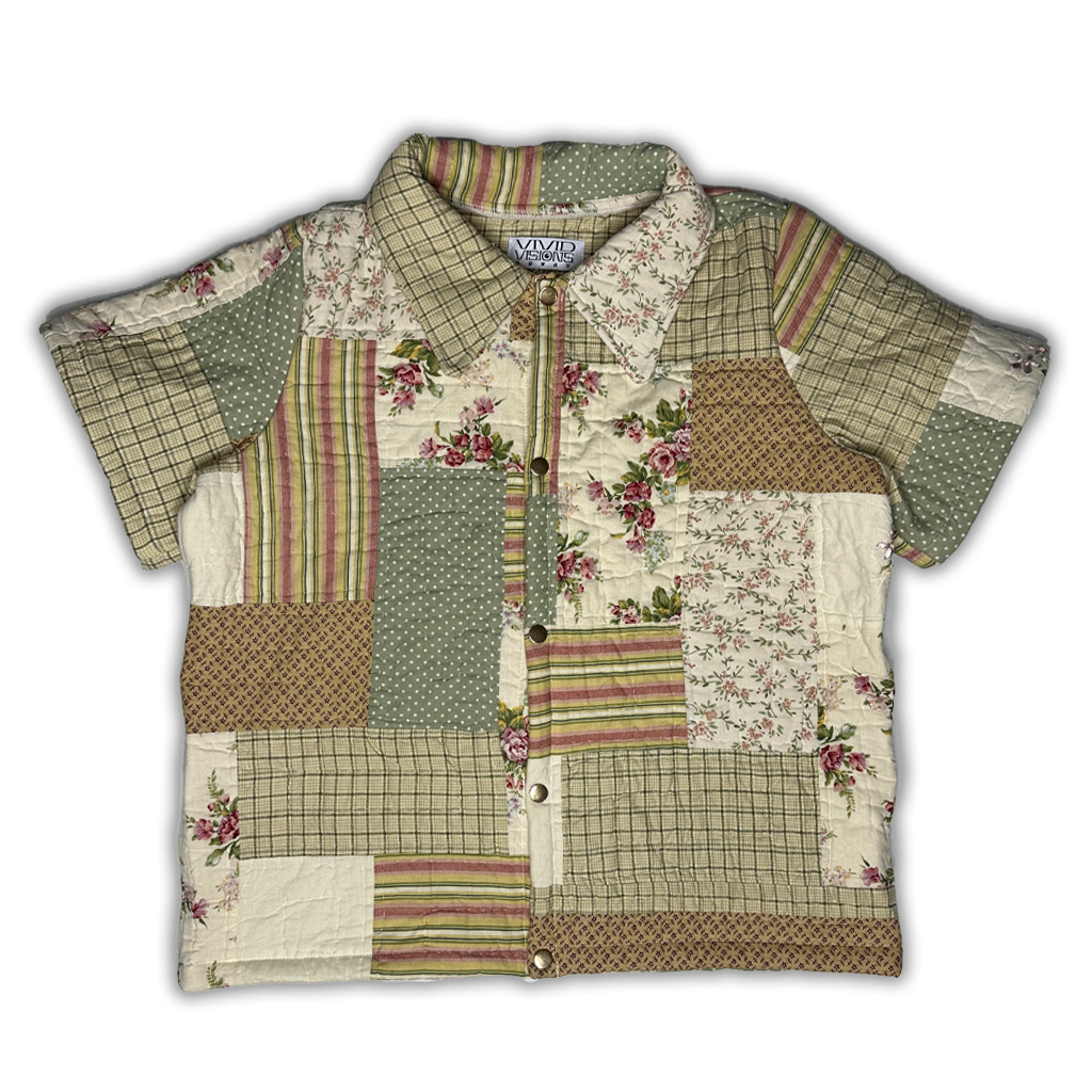 Collared Quilt Shirt S