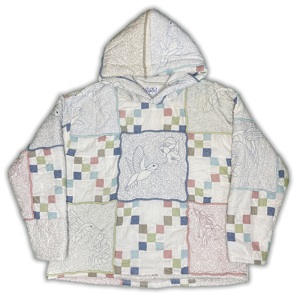 Vivid Visions Hand 2024 Made Quilt Hoodie