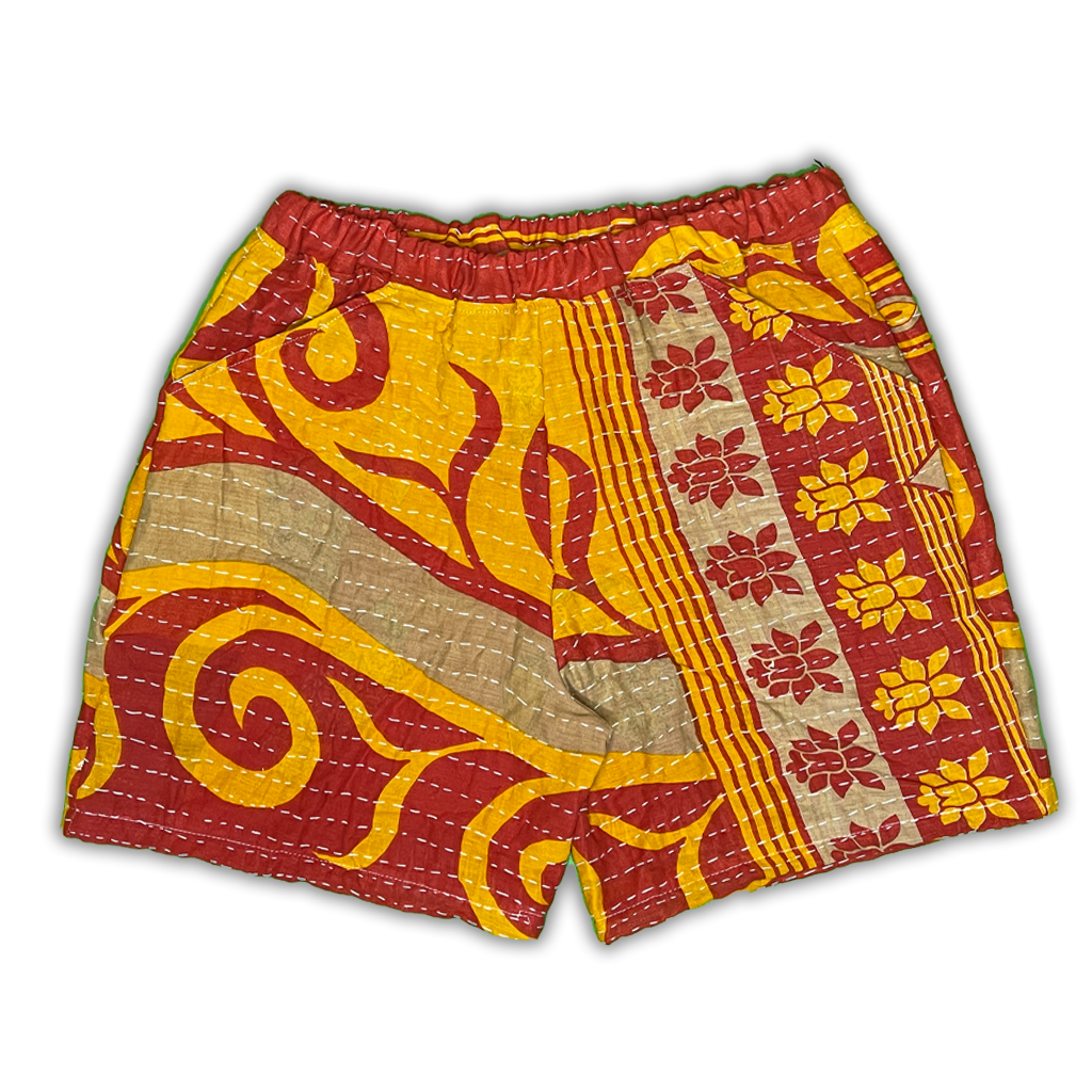 Kantha Quilt Shorts 32-34W